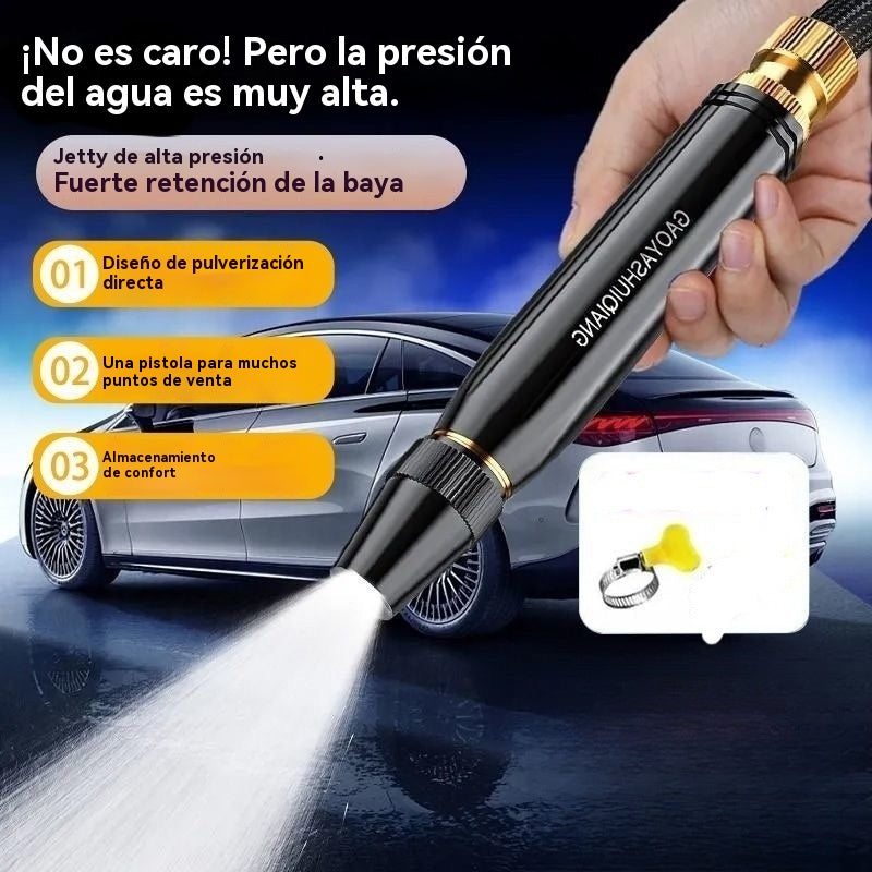 💧🚗Nueva boquilla de lavado de autos de alta presión, universal para regar flores, lavar autos y limpiar el suelo