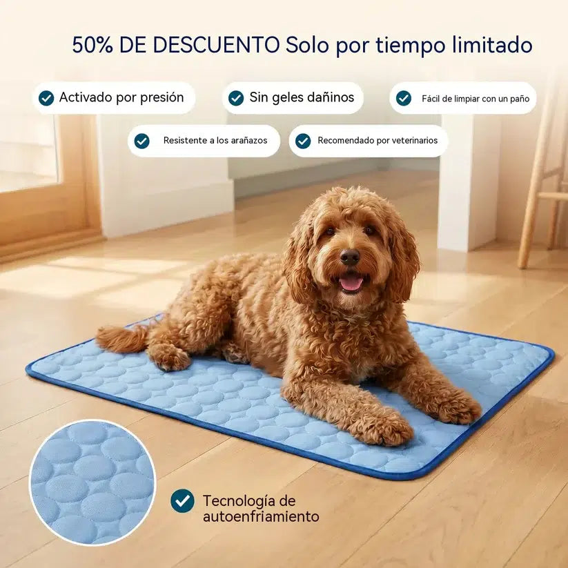 🧊🐶 Alfombrilla refrescante para perros y gatos – el alivio que tus mascotas necesitan este verano 🐱✨