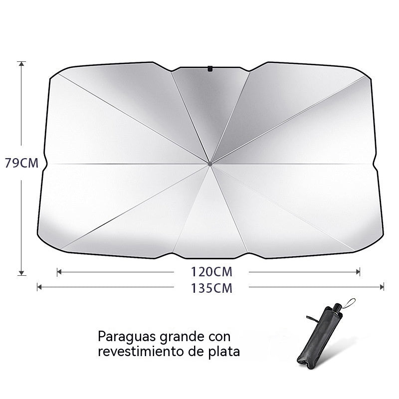 🚗🌞Parasol para coche/cortina parasol para el parabrisas delantero, protección solar y aislamiento térmico.