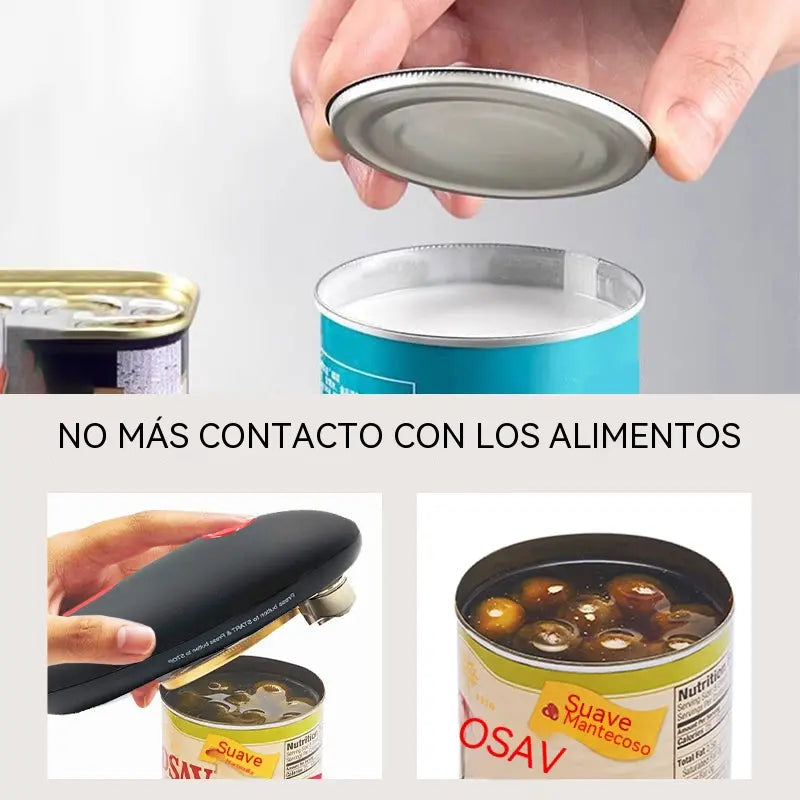 💥【¡Último día con 50% de descuento!】🥫 Abrelatas eléctrico totalmente automático