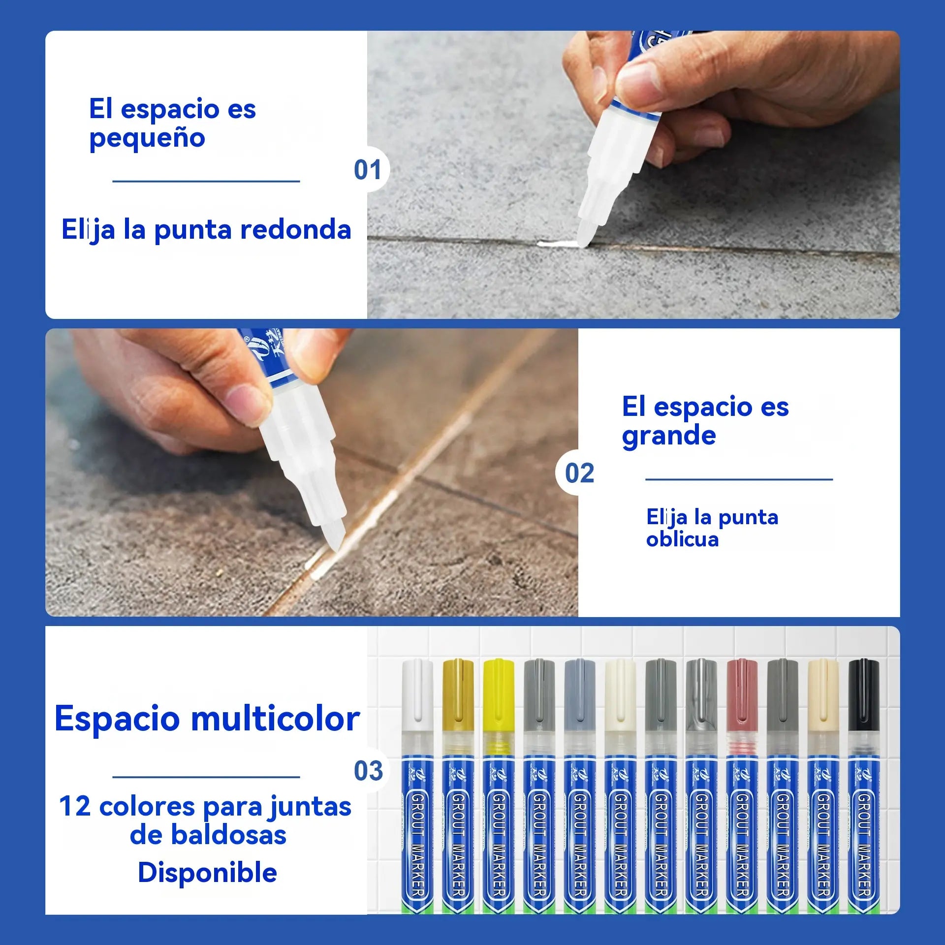 【2 unidades】🔥Lápiz para lechada de baldosas de cerámica resistente al moho y al agua