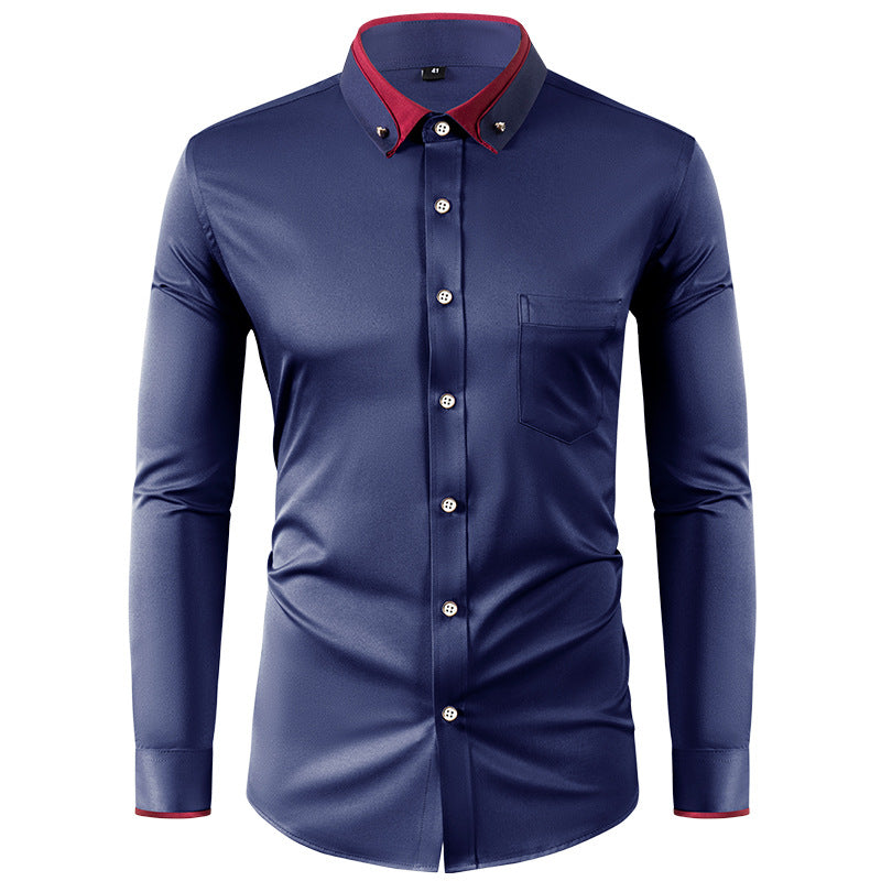 🔥✨【Nuevos estilos de otoño】【38-44 】🔥👕Elástico camisa de negocios transpirable para casual y de moda