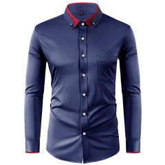 🔥✨【Nuevos estilos de otoño】【38-44 】🔥👕Elástico camisa de negocios transpirable para casual y de moda
