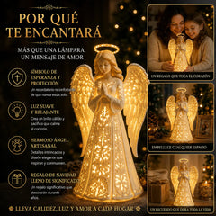 😇Luces navideñas de ángeles guardianes: símbolos de esperanza, amor y protección.