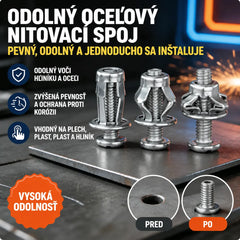 🔥50% ZĽAVA【100 kusov】M4M5M6 Rozpínacia skrutka, matica s prevlečnou maticou, nitová matica