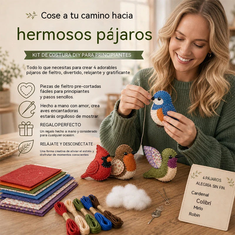 Kit de costura para hacer tú mismo🧵¡Desconéctate, relájate y crea tu propio amigo de bolsillo! ✨🧸