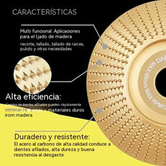 ⚙️🧰【3 piezas】Disco multifuncional para dar forma a la lijadora angular para madera