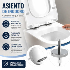 🚽【4 piezas en total】Accesorios universales para baño ----💦✨Abrazaderas de tornillo para fijar el asiento del inodoro.