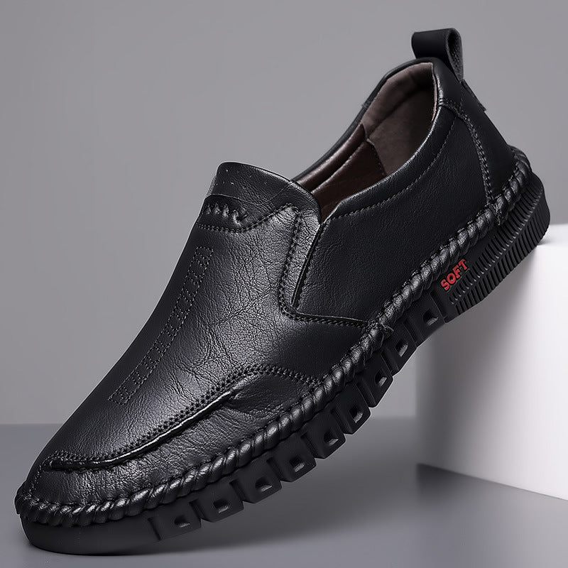 🏆30%OFF👞【39-44】Zapatillas deportivas casuales para hombre, fabricadas en piel auténtica, con suela suave, antideslizantes, transpirables