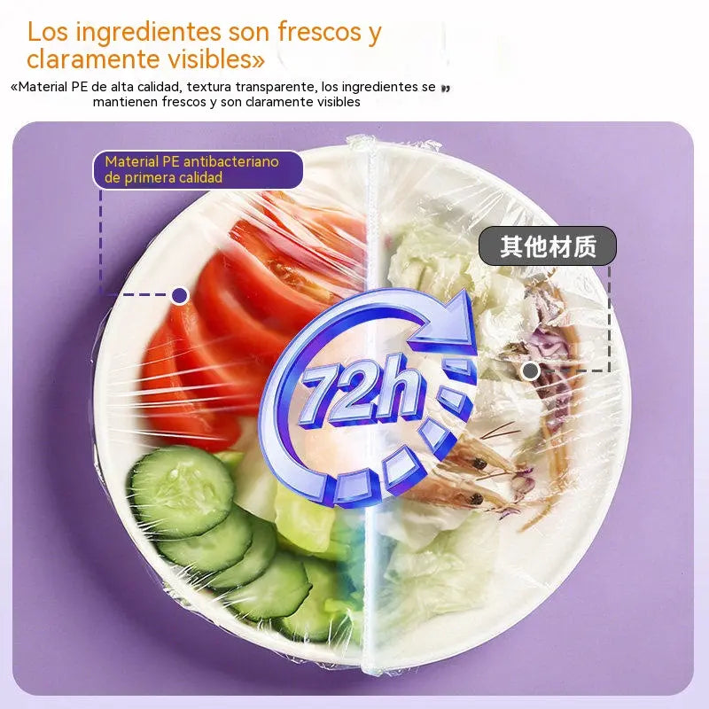 ⏳50% de descuento🔥Tapas elásticas desechables para alimentos, aptas para cuencos y platos