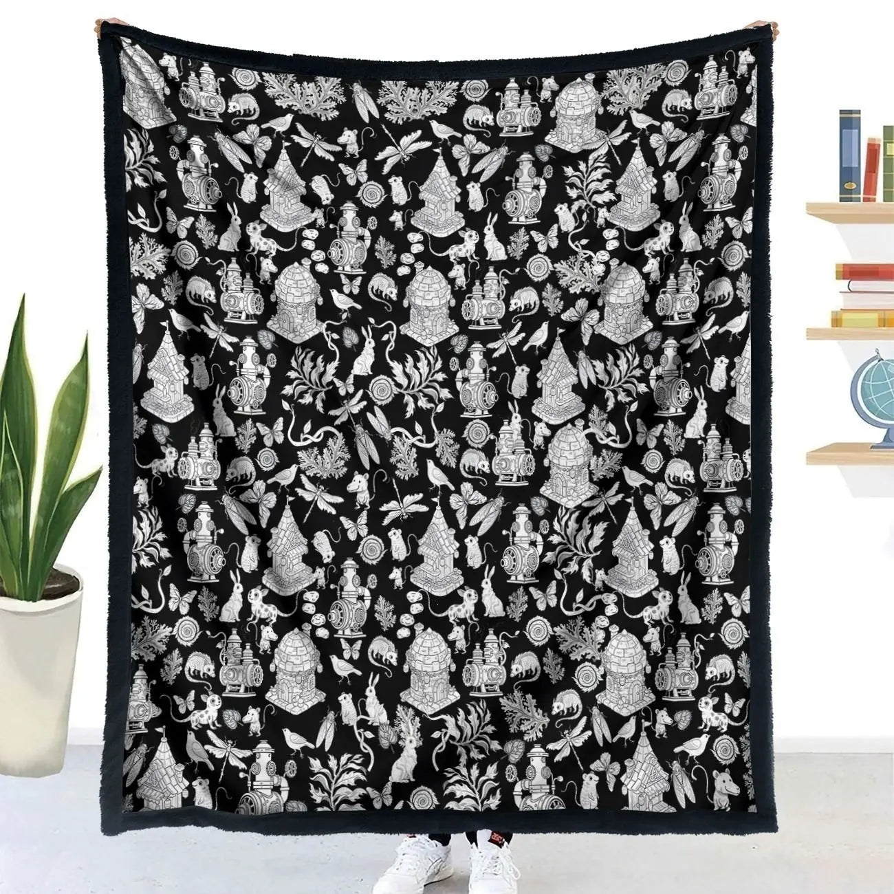 🎨 1 piezas 35 euro✨ Manta para colorear en familia (DIY) – Suave tejido polar, creativa y versátil 🧶