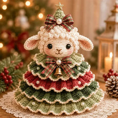 🧶 Kit de Ganchillo DIY Árbol de Navidad con Animales | Incluye Lana, Aguja y Tutorial Paso a Paso | Decoración Navideña Hecha a Mano 🎄