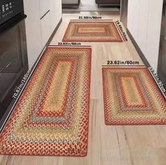 📢📢¡40% de descuento por tiempo limitado! 【40*60+40*120cm】⏰Elegante alfombra tejida para pasillo