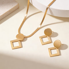 🔥【Collar + Pendientes】💖Conjunto de joyas sencillo y único
