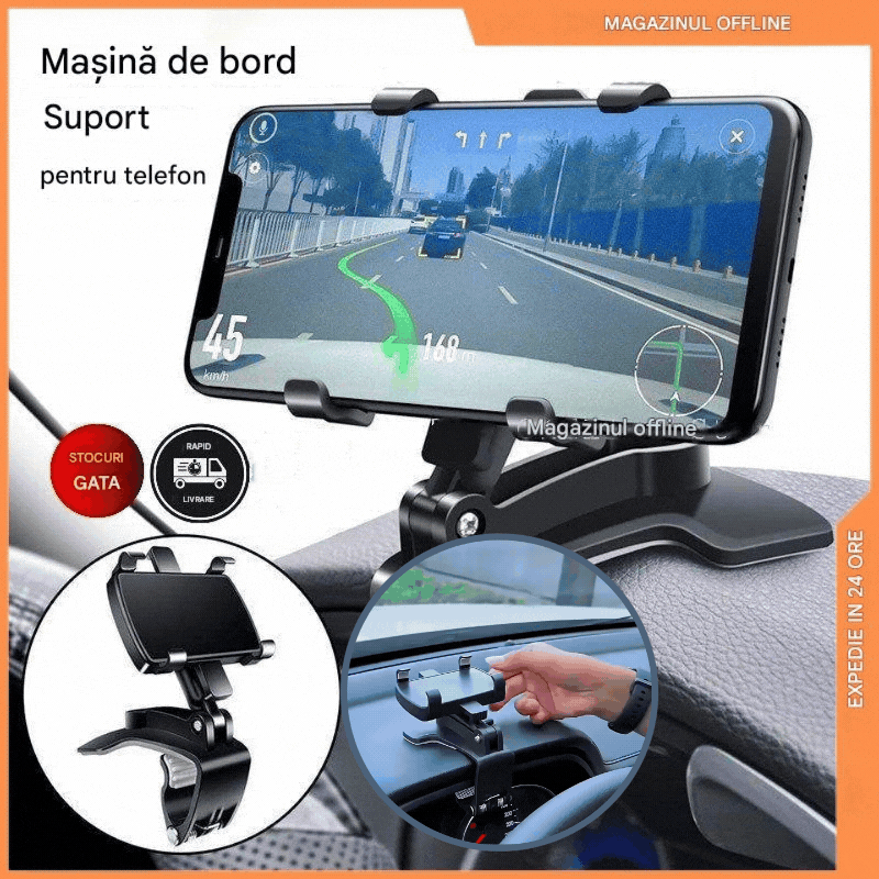 【Compre uno y llévese otro gratis】Soporte para teléfono móvil giratorio de 360° para coche
