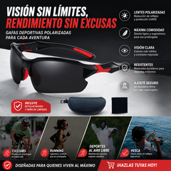 💥【Compra uno y llévate otro gratis】🕶️Gafas de sol deportivas polarizadas con diseño aerodinámico envolvente