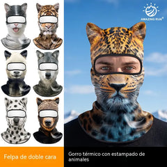 📢📢2 piezas 28 euro⏰Pasamontañas cortavientos con estampado animal