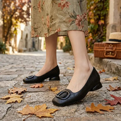 👡Ženski francoski retro ravni čevlji Mary Jane - z okroglo konico in nizkim izrezom - retro stil, udobni in za vsak dan