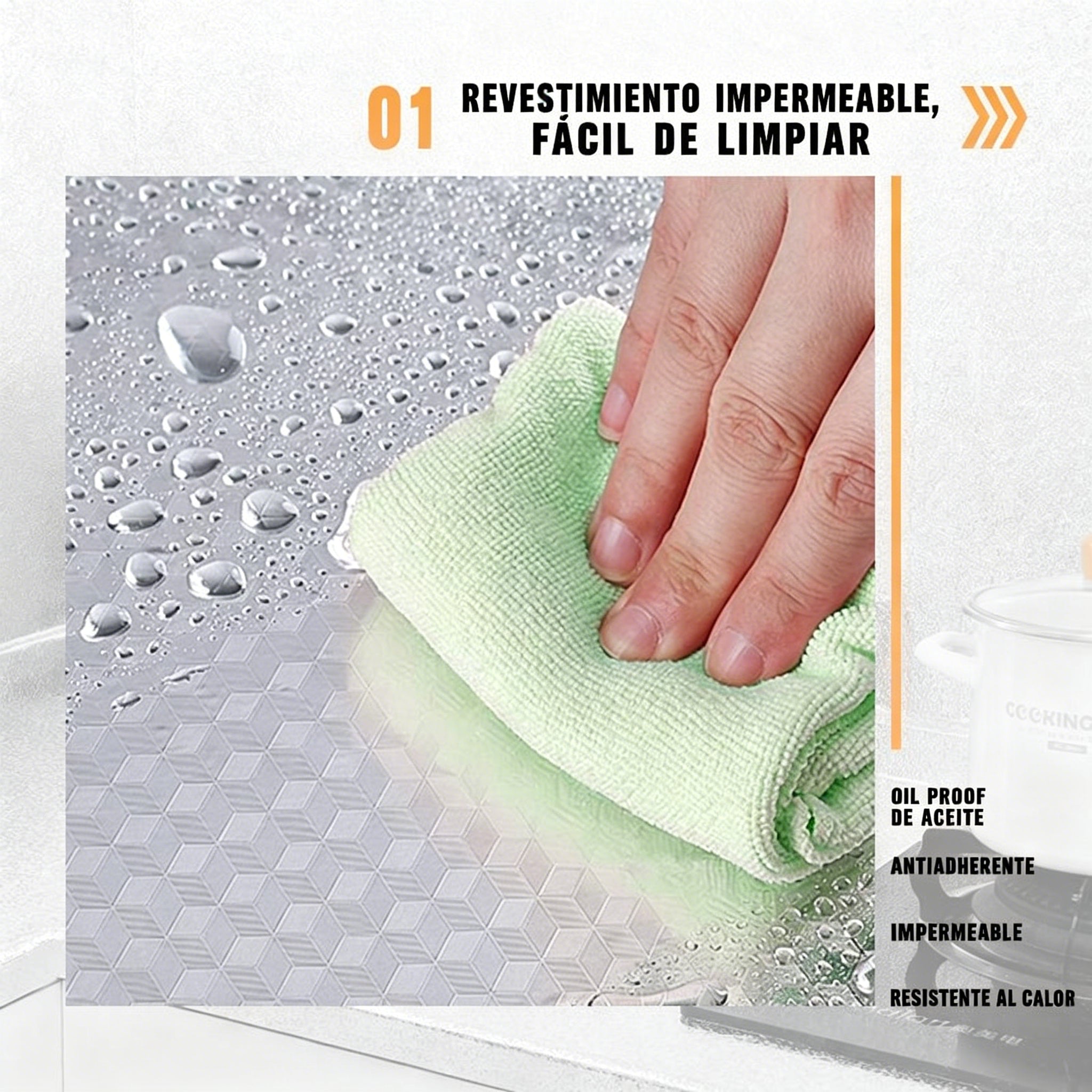 🛡️ ¡50% DE DESCUENTO! 🍳 Pegatinas para la cocina—protegen armarios y encimeras de la grasa y las manchas. Personalizables y removibles. ¡Un verdadero salvavidas para la cocina! 🌟✅