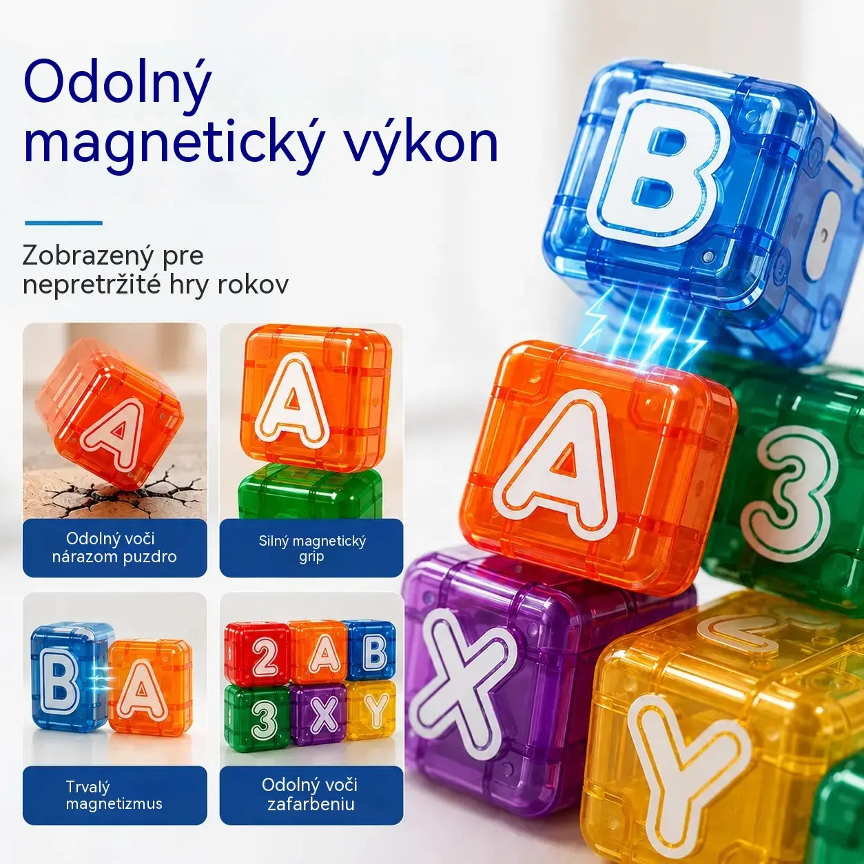 📢📢40% zľava len po obmedzenú dobu! 【40 stavebných kociek + úložný box】⏰Magnetické stavebné kocky s písmenami a číslami pre deti