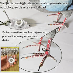 🔥【4 piezas】🐓🐦Trampa de resorte para exteriores, trampa de bloqueo automático de alta sensibilidad