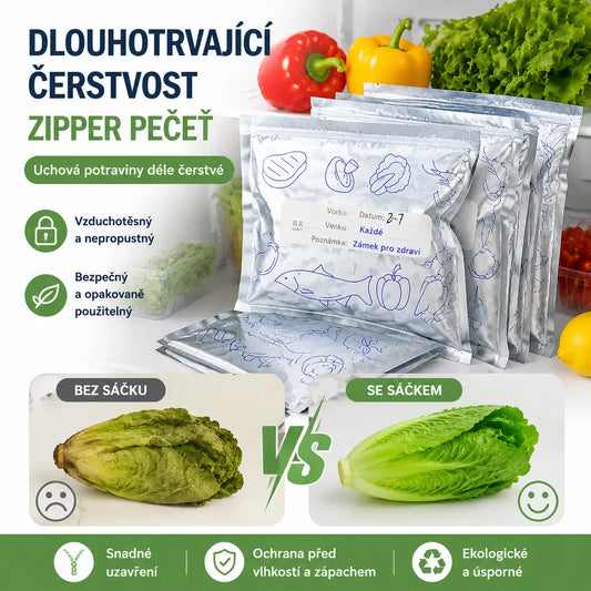 🔥10 malých + 10 středních + 10 velkých🔥Celkem 30 antibakteriálních hliníkových sáčků, super snadno použitelných, pro zachování čerstvosti.
