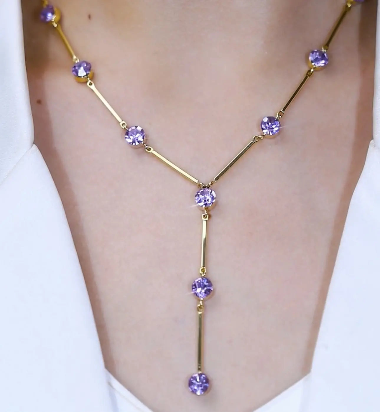🎁2 piezas 28 euro✨Elegante collar con colgante en forma de Y para mujer