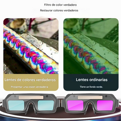 💥🔥🕶️ Gafas de soldadura con oscurecimiento automático, doble protección contra deslumbramiento y rayos UV.