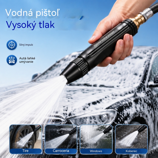 🚿🔥Posledný deň pre špeciálnu ponuku!🔥💧 Vysokotlaková vodná pištoľ: Vhodná na umývanie auta a záhradkárčenie, 10-krát vyšší tlak, viacero funkcií ⚡