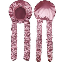 🎀🌙 Gorro de Satén para Dormir con Ondas Sin Calor, Turbante Nocturno Protector para Rizos, Reduce el Encrespamiento y Mantiene la Hidratación ✨
