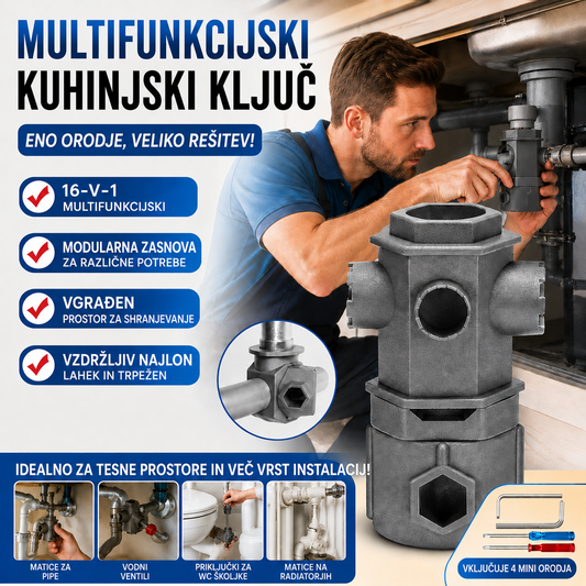 🔧Univerzalno orodje za razstavljanje ventilov kuhinjskih in kopalniških pip