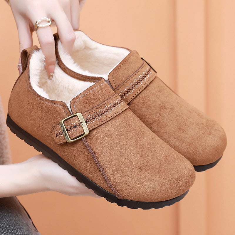 Zapatos de algodón cómodos y cálidos para el invierno de 2025