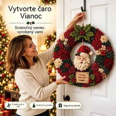 ⏰ Posledný deň! 50% zľava! ✨ Vytvorte si vianočný veniec, na ktorý budete hrdí 🎄❤️ Sada na tvorenie (technológia 3D vkladania látky) vrátane návodov a príručiek.