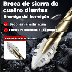 【6 piezas】🔥Juego de brocas excéntricas de 4 flautas de alta resistencia-