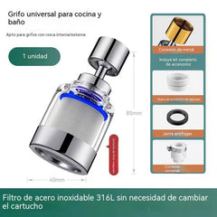 【2 por 25 euros】💦👍🏻Filtro purificador de agua para grifo de acero inoxidable