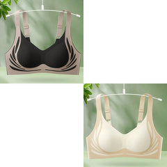 【30%OFF】😍【Paquete de 2】Sujetador de una pieza sin aros para mujer ❤️【40-85KG】