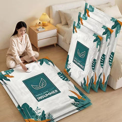 【5 artículos[60*80cm]+bomba eléctrica】Bolsas de vacío para edredones, ropa y prendas de vestir.