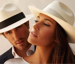 😎🌿 【56-58cm】【45%OFF】Sombrero de palma tejido a mano de Ecuador.