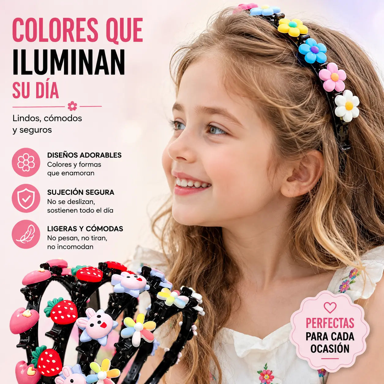 🔥¡50% de descuento!👑【5 piezas】Palitos, pinzas y cintas trenzadas para niñas