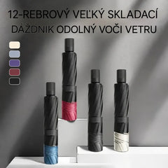 ☔【12 reber】Zložljiv dežnik, odporen proti vetru - vodoodporen in lahek, primeren za dež in sonce. Velik premer za vso družino! ✨