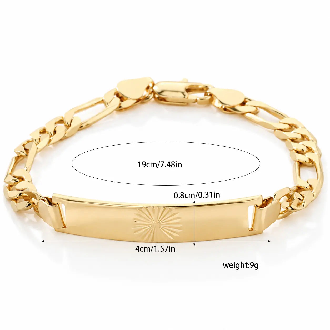 Pulsera de circonita dorada