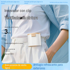 🔥【Compre 1 y obtenga 1 gratis】🌀 Mini ventilador de alta velocidad que se puede sujetar a la cintura.