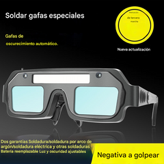 💥🔥🕶️ Gafas de soldadura con oscurecimiento automático, doble protección contra deslumbramiento y rayos UV.