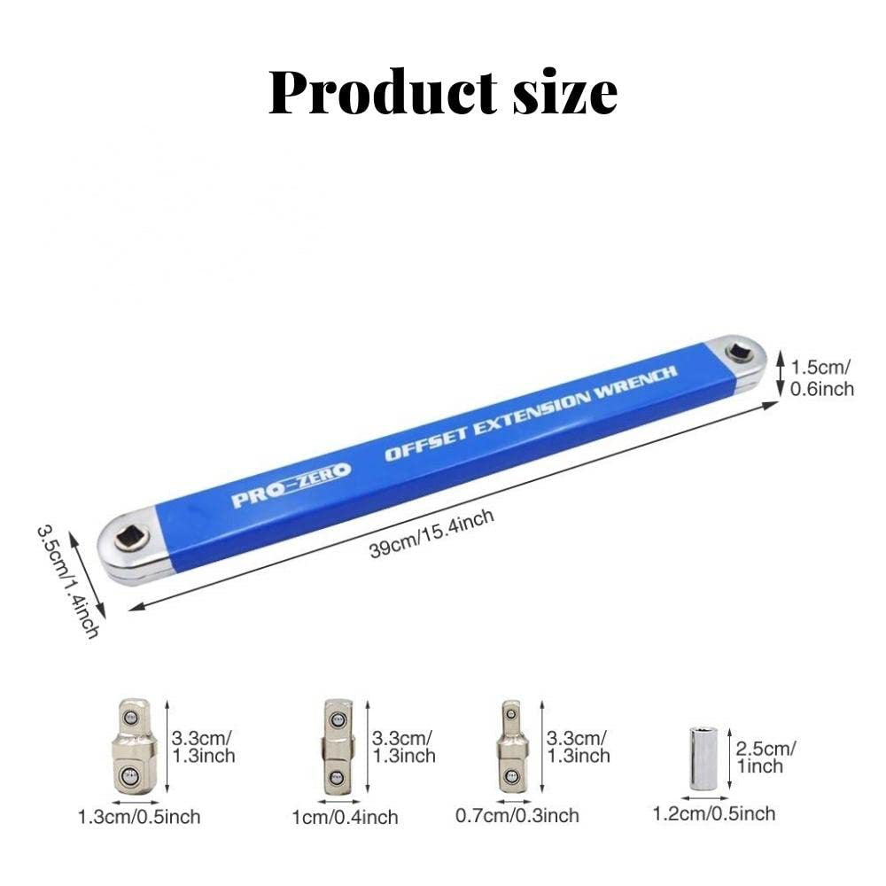【Juego de 5 piezas】🔥 Llave extensible multifunción ajustable — doble cara, ahorra esfuerzo y llega a espacios difíciles ⚙️💪