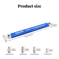 【Juego de 5 piezas】🔥 Llave extensible multifunción ajustable — doble cara, ahorra esfuerzo y llega a espacios difíciles ⚙️💪