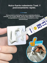 🔥 [4 tubos, 200 ml] ✨ Adhesivo multiusos práctico y sin taladros: resistente al agua y no requiere perforaciones; apto para superficies de metal, plástico, azulejo, cerámica, vidrio y madera.
