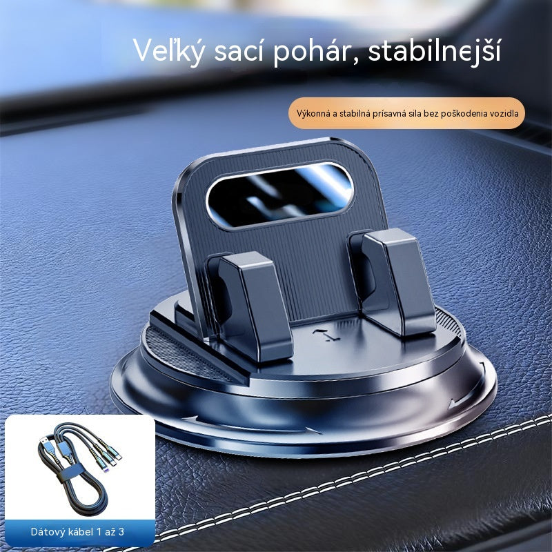 🎯 50% ZĽAVA NA VŠETKO! Otočný držiak na telefón – bezpečné upevnenie na palubnú dosku, guma s vysokou priľnavosťou 🧭🔄 【Zaručená kvalita】