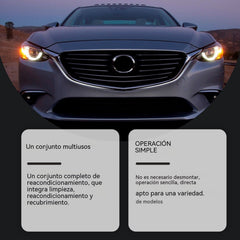 Kit de reparación de faros para coches antiguos: restaura la claridad y mejora la visibilidad nocturna.