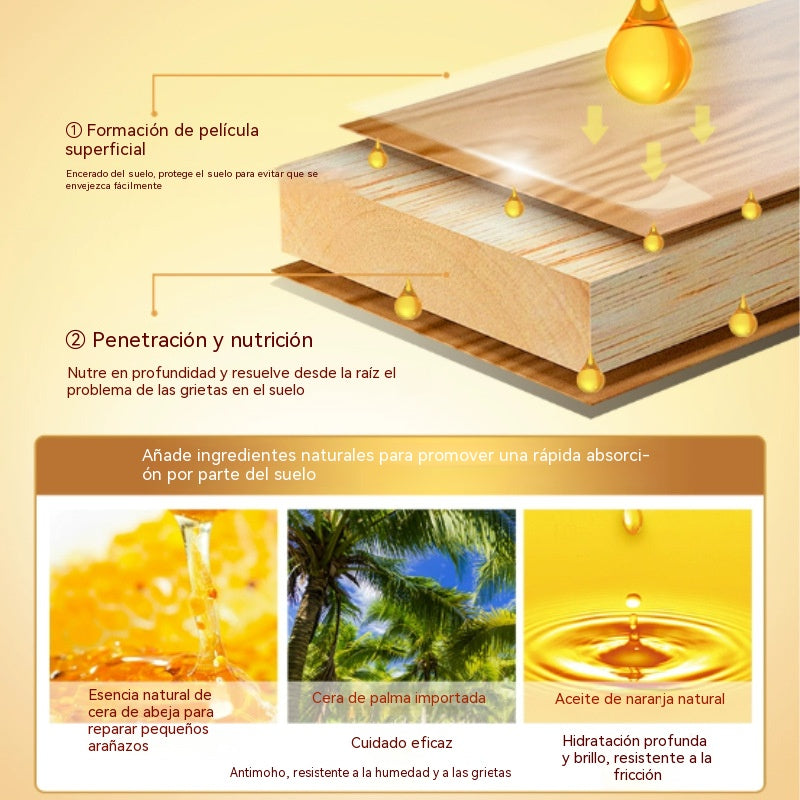 🔥Oferta por tiempo limitado✨Crema de cera de abeja natural de alta eficacia para pulir y limpiar madera.