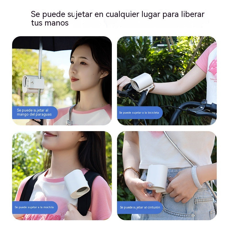 🔥 AR29 Ventilador portátil recargable con clip – 100 velocidades y potente flujo de aire